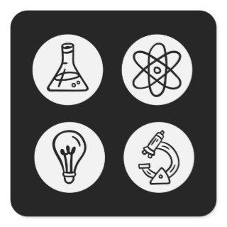 Science Elements Square Sticker