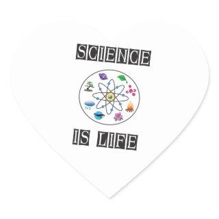 Science is life heart sticker