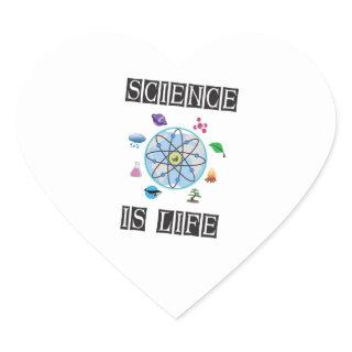 Science is life heart sticker
