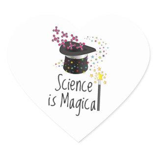 Science is Magical Heart Sticker