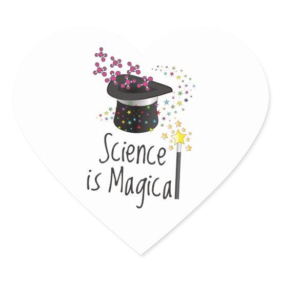 Science is Magical Heart Sticker