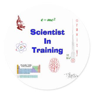 Scientist in Training Classic Round Sticker