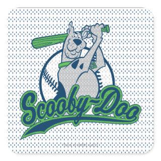 Scooby-Doo Baseball Logo Square Sticker