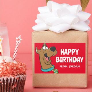 Scooby-Doo Happy Face | Happy Birthday Rectangular Sticker