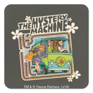 Scooby-Doo | "It's Lit" Mystery Machine Graphic Square Sticker