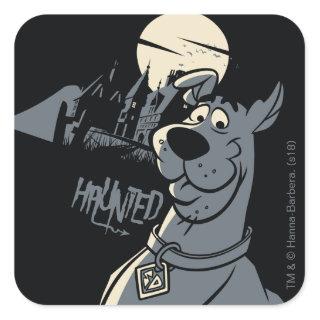 Scooby-Doo Noir Haunted Mansion Graphic Square Sticker