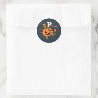 Scooby-Doo | P is for Pumpkin Classic Round Sticker