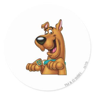 Scooby-Doo Paws Up Classic Round Sticker