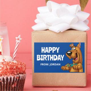 Scooby-Doo Paws Up | Happy Birthday Rectangular Sticker