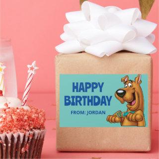 Scooby-Doo Paws Up | Happy Birthday Rectangular Sticker