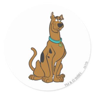 Scooby-Doo Puppy Eyes Classic Round Sticker