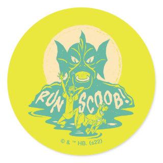 Scooby-Doo | Run Scoob! Classic Round Sticker