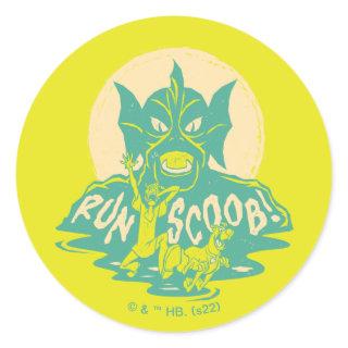 Scooby-Doo | Run Scoob! Classic Round Sticker