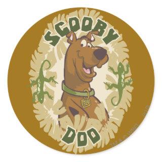 Scooby-Doo Safari Graphic Classic Round Sticker