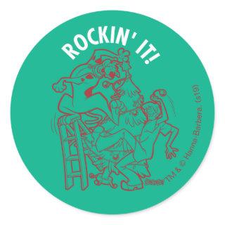 Scooby-Doo & Shaggy Rockin' It 'Round The Tree Classic Round Sticker