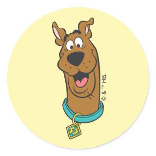 Scooby-Doo Smiling Face Classic Round Sticker