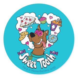 Scooby-Doo "Sweet Tooth" Classic Round Sticker