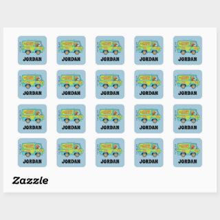 Scooby-Doo | The Mystery Machine | Add Your Name Square Sticker