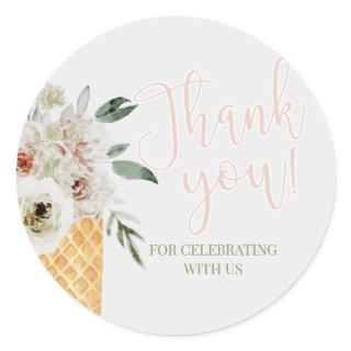 Scooped up, Bridal Shower, Bride, Invitation ScooP Classic Round Sticker
