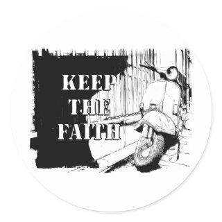 Scooter Keep the Faith Classic Round Sticker