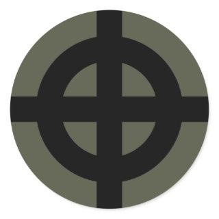 Scope Cap Sticker, Celtic Cross, Style 2 Classic Round Sticker