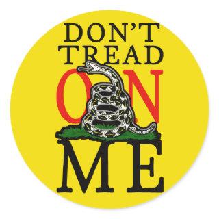 Scope Cap Sticker, Gadsden, Style 1 Classic Round Sticker