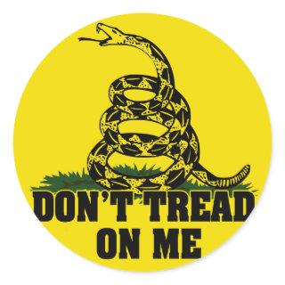 Scope Cap Sticker, Gadsden, Style 2 Classic Round Sticker