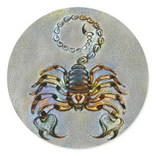 Scorpio Venice Classic Round Sticker