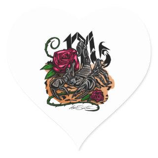 Scorpio - Zodiac Heart Sticker