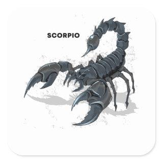 Scorpio Zodiac Sign Square Sticker