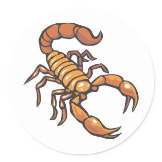 Scorpion Classic Round Sticker