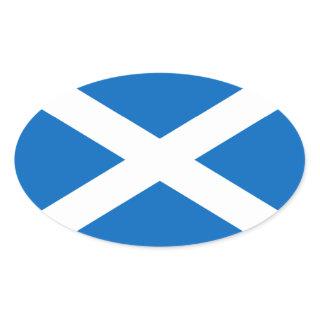Scotland Flag Oval Sticker