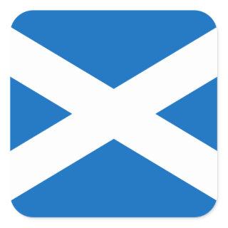 Scotland Flag Saltire Square Sticker