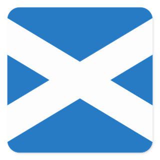 Scotland Flag Saltire Square Sticker