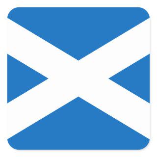 Scotland Flag Saltire Square Sticker