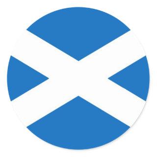 Scotland flag Scottish Saltire Classic Round Sticker