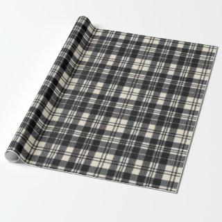 Scott Black and White Modern Scottish Tartan