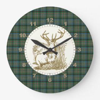 Scott Green Ancient Tartan Large Clock