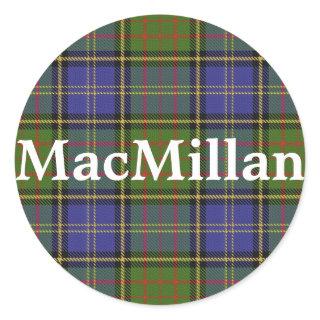 Scottish Clan MacMillan Tartan Plaid Classic Round Sticker