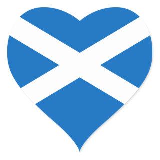 Scottish Flag of Scotland Saint Andrew’s Cross Sal Heart Sticker