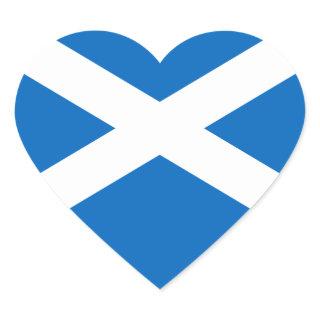 Scottish Flag of Scotland Saint Andrew’s Cross Sal Heart Sticker