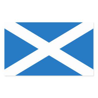 Scottish Flag of Scotland Saint Andrew’s Cross Sal Rectangular Sticker