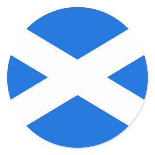 Scottish Flag stkcn Classic Round Sticker