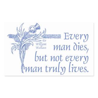 Scottish Quote, Sir William Wallace, Thistle Rectangular Sticker