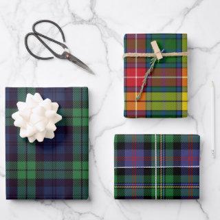 Scottish Tartans Black Watch, Malcolm, Buchanan  Sheets