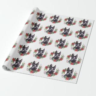 Scottish Terrier Christmas Wreath Festive Pup