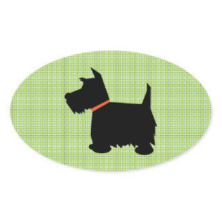 Scottish Terrier dog black silhouette dog stickers