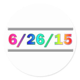 SCOTUS Date Classic Round Sticker