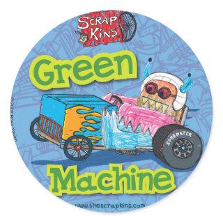 Scrap Kins "Green Machine" Sticker Sheet