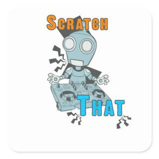 Scratch That Square Sticker